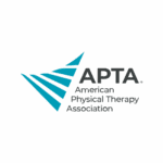 The logo for the American Physical Therapy Association (APTA) on a transparent background